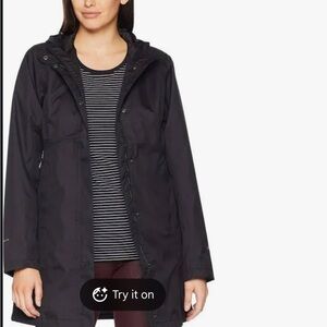 NEW Eddie Bauer Women's Black RAINCOAT SIZE M